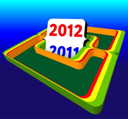 3d object 2012のイラスト素材