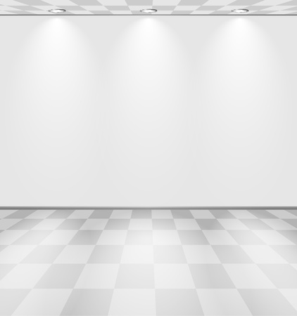 Grey lightened roomのイラスト素材