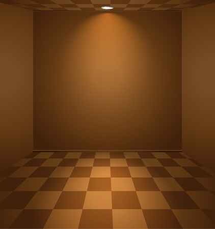 Brown lightened roomのイラスト素材