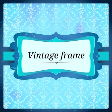 Frozen vintage frameのイラスト素材