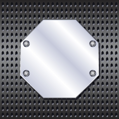 Octagon metal frameのイラスト素材