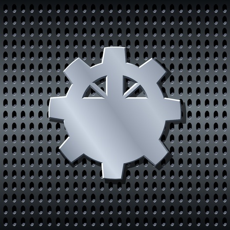 Metal gear labelのイラスト素材