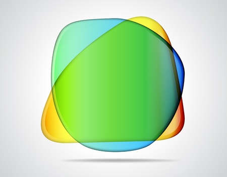 Colorful glass placeholdersのイラスト素材