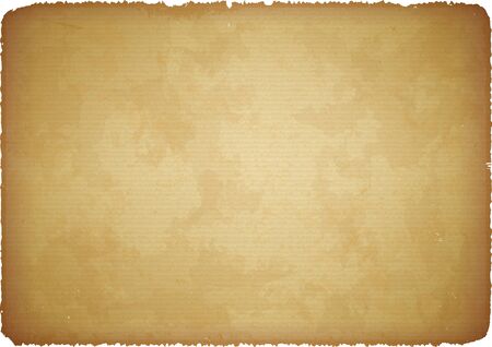 Brown scratched rugged cardboard with torn edgesのイラスト素材