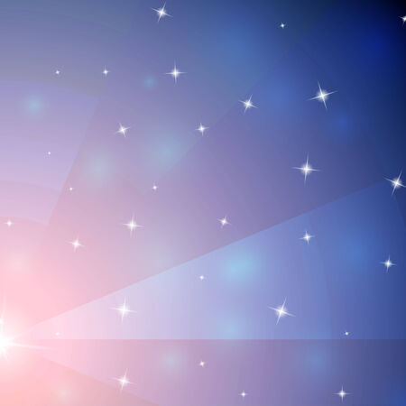 Abstract pink and blue mosaic glass circle with perspectiveのイラスト素材