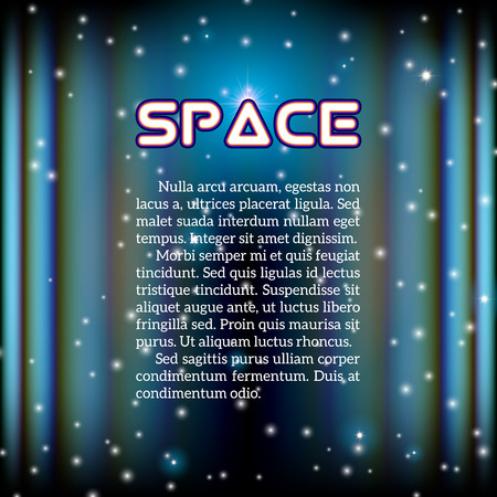 Space background with lightened corridor and aberrationsのイラスト素材