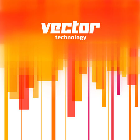 Vector background with orange lines and blurred edgeのイラスト素材