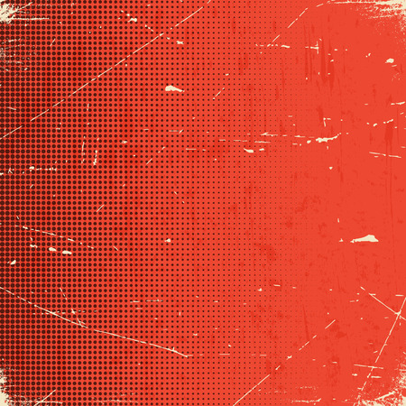 Old scratched paper card with halftone gradientのイラスト素材