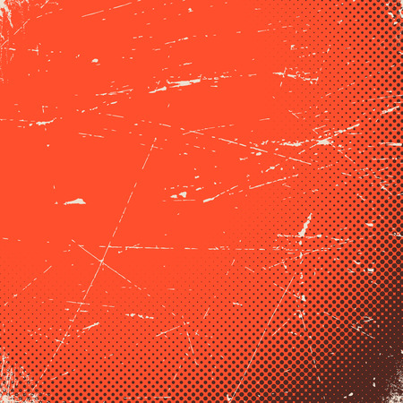 Old scratched paper card with halftone gradientのイラスト素材