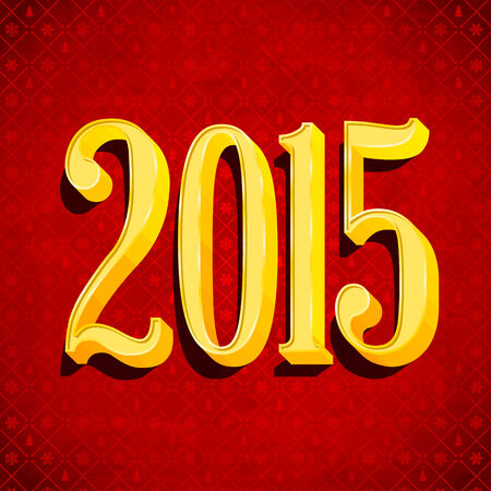 2015 sign with shadow on vintage textureのイラスト素材