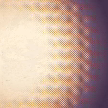 Old scratched paper card with halftone gradientのイラスト素材