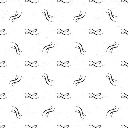 Seamless pattern with hand drawn calligraphic vignettesのイラスト素材