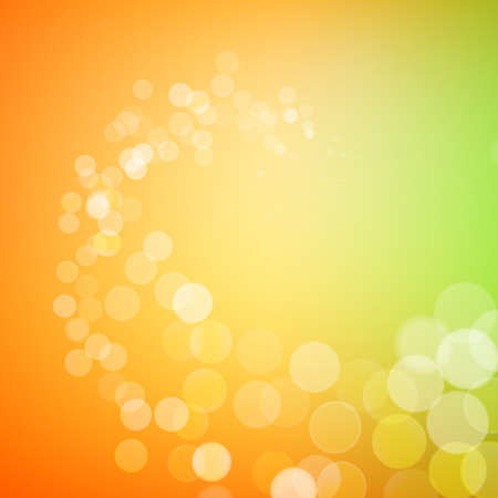 Abstract bokeh sparkles on yellow blurred backgroundのイラスト素材