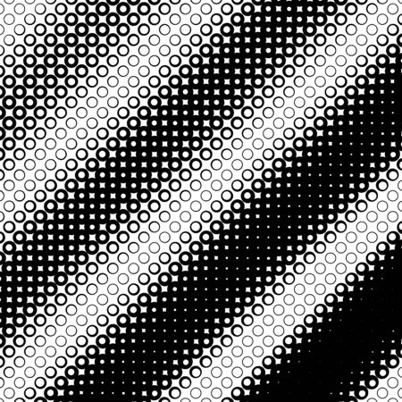 Background with gradient of monochrome circles gridのイラスト素材