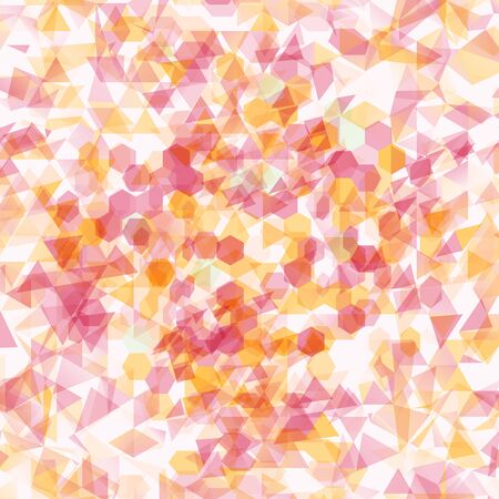 Abstract background with messy colorful polygon shapesのイラスト素材