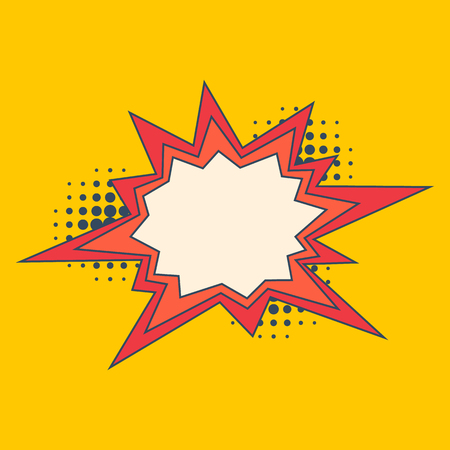 Bang speech bubble. Explosive exclamation comic sign
