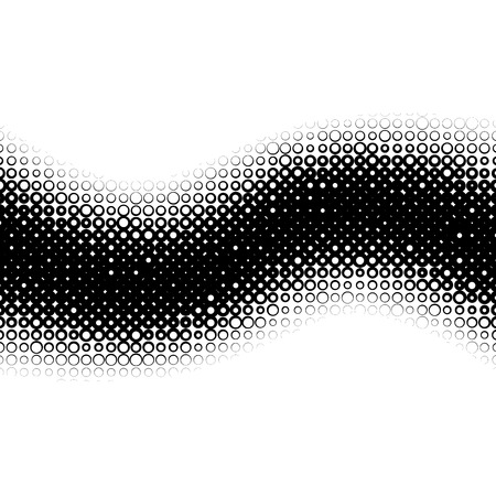 Background with gradient of monochrome circles gridのイラスト素材