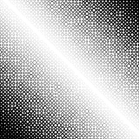 Background with gradient of monochrome circles gridのイラスト素材