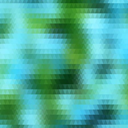 Background with colorful hex grid and blurred picture