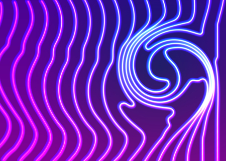 Neon lines background with glowing 80s retro vapor wave styleのイラスト素材