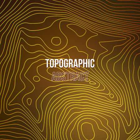 Topographic map colorful abstract background with contour altitude linesのイラスト素材