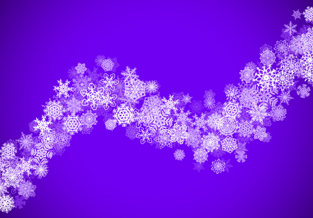 Christmas snow seasonal background with scattered snowflakes falling in winter time for New Years or xmas holiday cards and invitationsのイラスト素材
