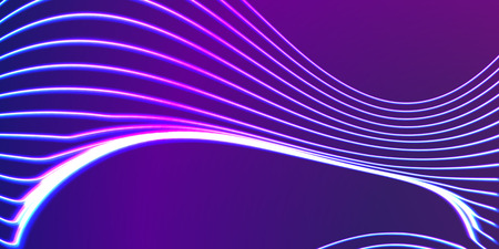 Neon lines background with glowing 80s retro synthwave styleのイラスト素材