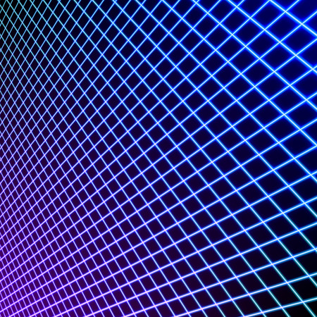 Bright neon grid lines background with 80s styleの写真素材