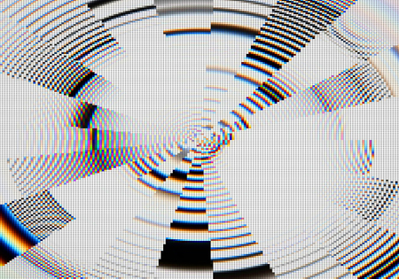 Abstract background with tv grid setting style and pixelated structure
