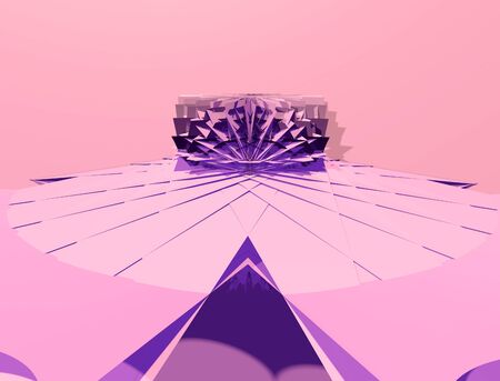 Abstract 3D background with polygons structure, chaotic and sharpの写真素材