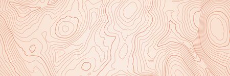 Abstract topographic map background with red height linesのイラスト素材