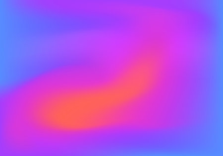 Abstract background with vibrant gradient from blue to orange with violet and pink. Vivid and fluid...