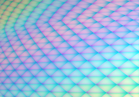 Stylish hologram background in 90s vaporwave style with abstract