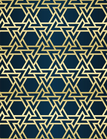 Islamic background with traditional style arabic. Seamless pattern for card, background, fabric or abstract design. Muslim ornament.のイラスト素材