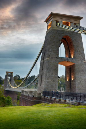 GREAT BRITAIN, BRISTOL – APRIL 03, 2018: Clifton Suspension Bridge above River Avon in Bristol on...