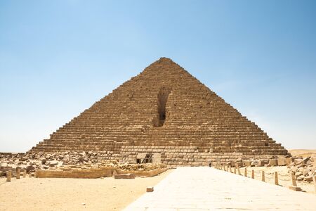 The Pyramid of Menkaure is the smallest of the three main Pyramids of Giza, located on the Giza...
