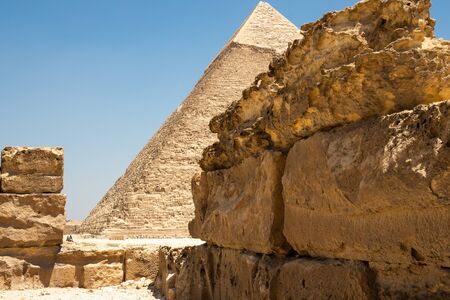 Pyramid of Khafre (also read as Khafra, Khefren) or of Chephren is the second-tallest and...