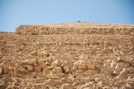 Pyramid of Khafre (also read as Khafra, Khefren) or of Chephren is the second-tallest and second-largest of the Ancient Egyptian Pyramids of Giza and the tomb of the Fourth-Dynasty pharaoh Khafre (Chefren)の写真素材