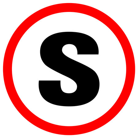 Stop here sign. Vector illustration.のイラスト素材