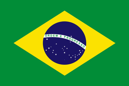 Brazil national flag. Vector design.のイラスト素材