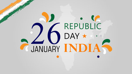Republic day of India celebration background. Vector design.のイラスト素材