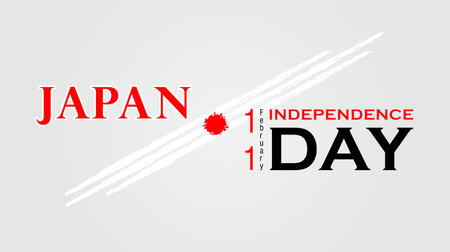 Japan independence day celebration background. Vector design.のイラスト素材