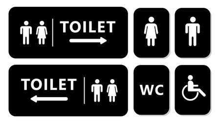 Toilet sign design. Vector Illustration.のイラスト素材