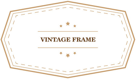 Vintage frame template. Vector illustrationのイラスト素材