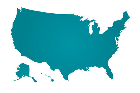 USA map template. Vector design.のイラスト素材
