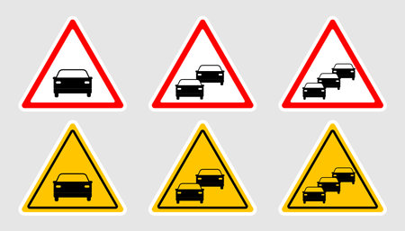 Car signs on pack. Vector design.のイラスト素材