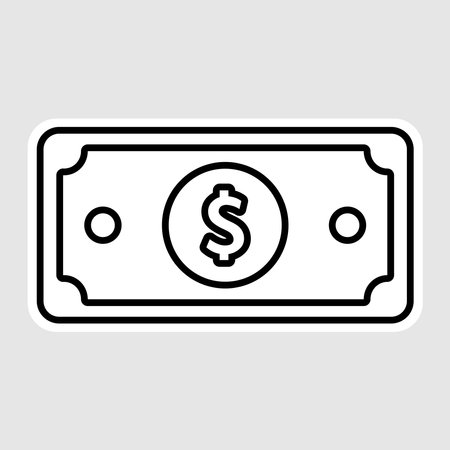Cash money icon image illustration. Vector design.のイラスト素材