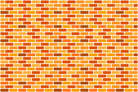 Brick wall pattern wallpaper template. Vector design.のイラスト素材