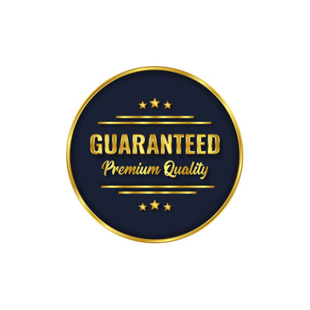 Gold and silver luxury retro badge, Premium-quality vector badges luxury black label, Premium badge medal with genuine gold stamp, Gold label retro vintage collectionのイラスト素材
