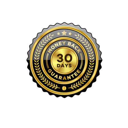 Gold and silver luxury retro badge, Premium-quality vector badges luxury black label, Premium badge medal with genuine gold stamp, Gold label retro vintage collectionのイラスト素材